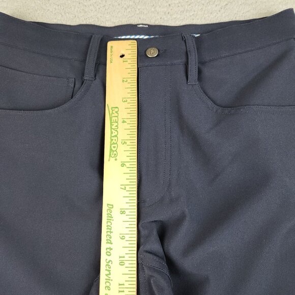 Footjoy Golf Pants Men's 30x30 Athletic Fit Navy Blue Stretch Straight Leg - Picture 4 of 10